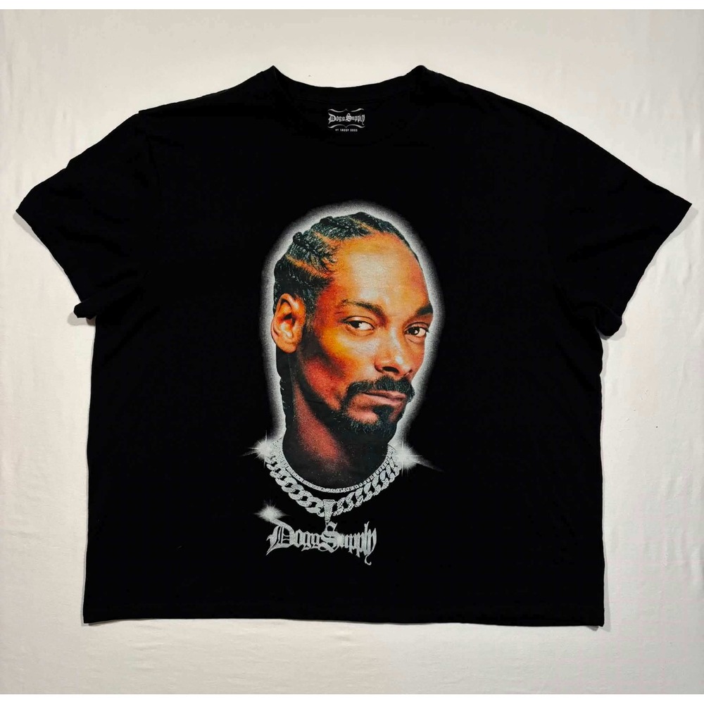 Dogg‎ Supply Snoop Dogg Graphic Tee Black Mens 3XL Short Sleeve T-Shirt